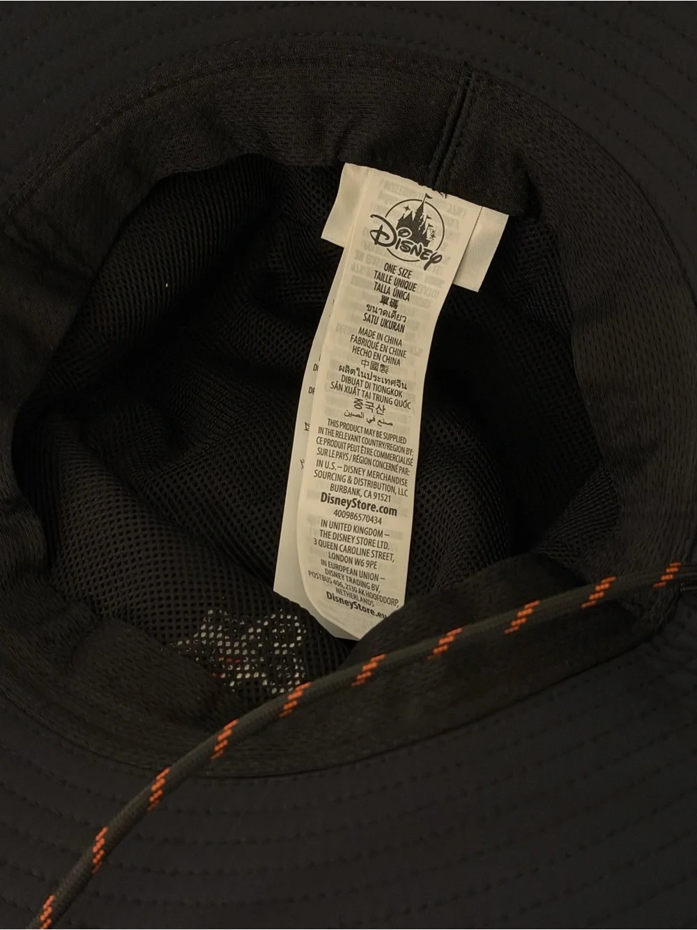 Disney Black Bucket Hat with Embroidered Mickey